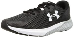 under armour men's charged rogue 3 4e running shoe, (002) black/mod gray/white, 7.5