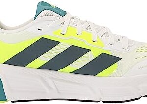 adidas Men's Questar 2 Sneaker, White/Arctic Night/Lucid Lemon, 10