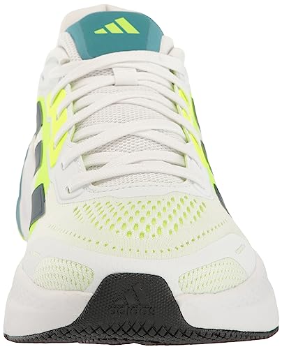 adidas Men's Questar 2 Sneaker, White/Arctic Night/Lucid Lemon, 10