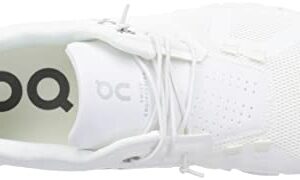 On Men's Cloud 5 Sneakers, All White, 10