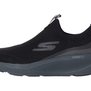 Skechers Men's GOrun Elevate-Athletic Slip-On Workout Running Shoe Sneaker with Cushioning, Black, 10 X-Wide