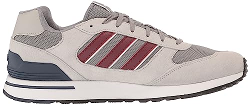 adidas Men's Run 80s Sneaker, Grey/Shadow Red/Shadow Navy, 11