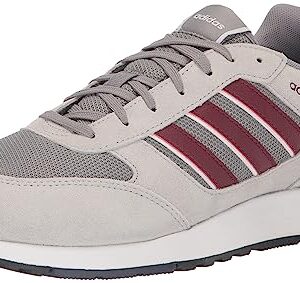 adidas Men's Run 80s Sneaker, Grey/Shadow Red/Shadow Navy, 11