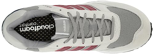 adidas Men's Run 80s Sneaker, Grey/Shadow Red/Shadow Navy, 11