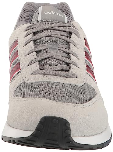 adidas Men's Run 80s Sneaker, Grey/Shadow Red/Shadow Navy, 11