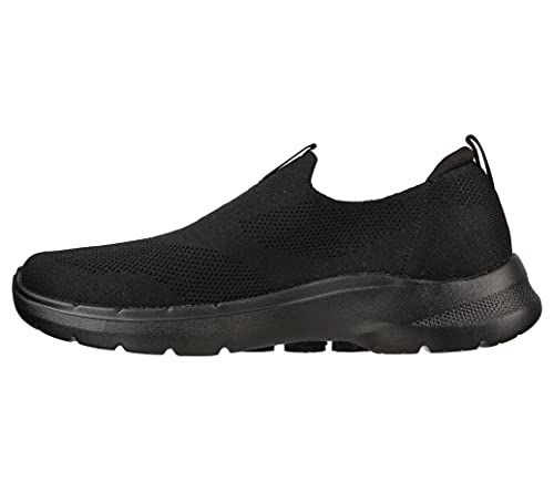 Skechers mens Gowalk 6 - Stretch Fit Slip-on Athletic Performance Walking Shoe, Black, 9 X-Wide US