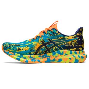 asics men's noosa tri 14 running shoes, 9.5, island blue/indigo blue