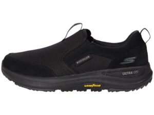skechers men's go walk outdoor-athletic slip-on trail hiking shoes with air cooled memory foam, black, 10