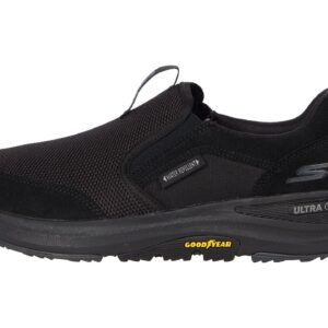 Skechers Men's Go Walk Outdoor-Athletic Slip-On Trail Hiking Shoes with Air Cooled Memory Foam, Black, 10