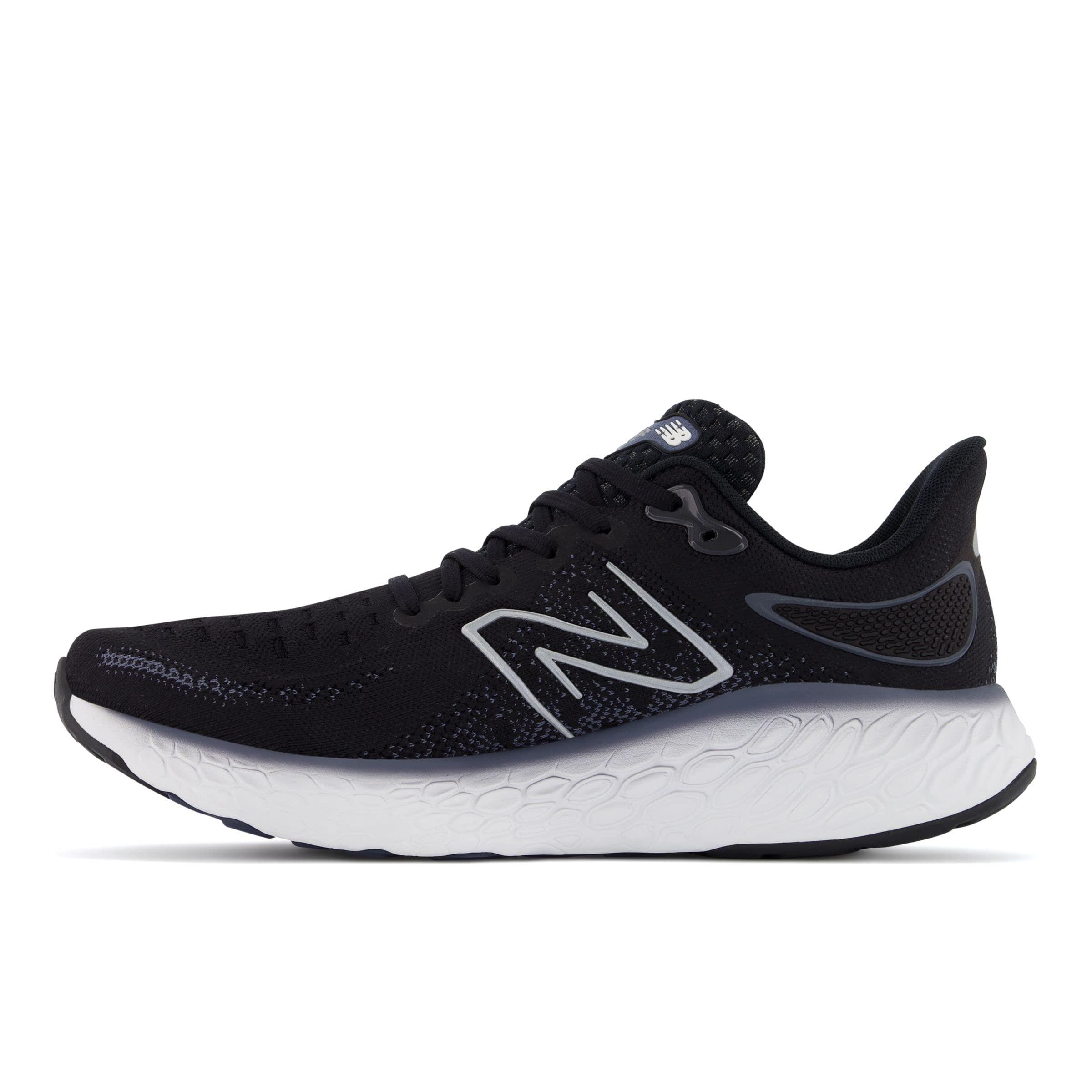 New Balance Men's Fresh Foam X 1080 V12 Running Shoe, Black/Thunder/White, 9.5 Wide