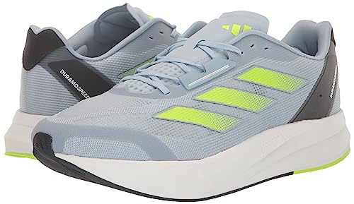 adidas Men's Duramo Speed Sneaker, Wonder Blue/Lucid Lemon/White, 11