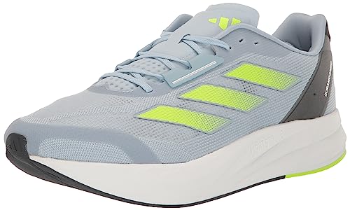 adidas Men's Duramo Speed Sneaker, Wonder Blue/Lucid Lemon/White, 11