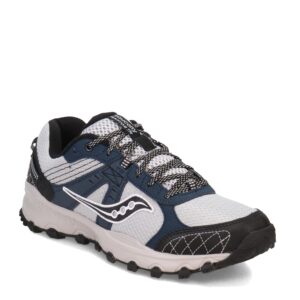 Saucony Men's Grid Raptor TR 2 Running Shoe, Grey/Blue, 13