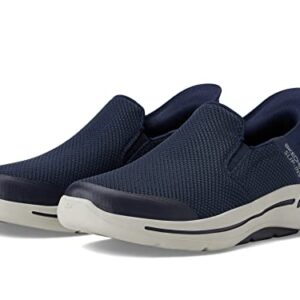 Skechers Men's Gowalk Arch Fit Slip-Ins-Athletic Slip-On Casual Walking Shoes with Air-Cooled Foam Sneaker, Navy, 10.5