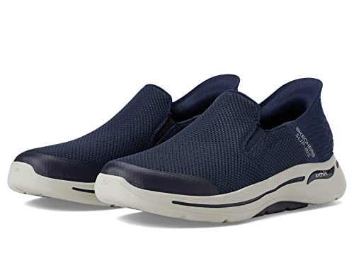 Skechers Men's Gowalk Arch Fit Slip-Ins-Athletic Slip-On Casual Walking Shoes with Air-Cooled Foam Sneaker, Navy, 10.5