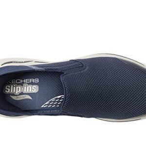 Skechers Men's Gowalk Arch Fit Slip-Ins-Athletic Slip-On Casual Walking Shoes with Air-Cooled Foam Sneaker, Navy, 10.5