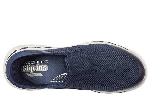 Skechers Men's Gowalk Arch Fit Slip-Ins-Athletic Slip-On Casual Walking Shoes with Air-Cooled Foam Sneaker, Navy, 10.5