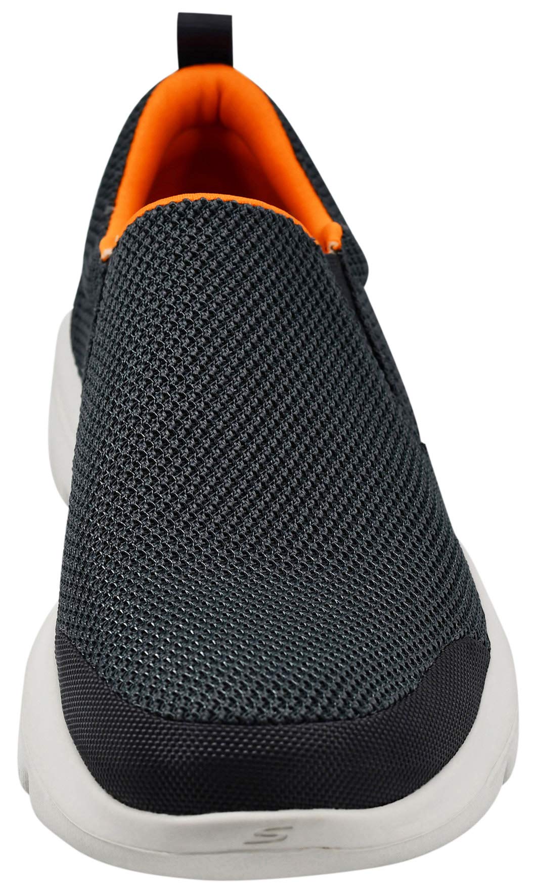 Skechers Men's GO Walk Evolution Ultra-Impeccable Sneaker, Charcoal/Orange, 11 X-Wide