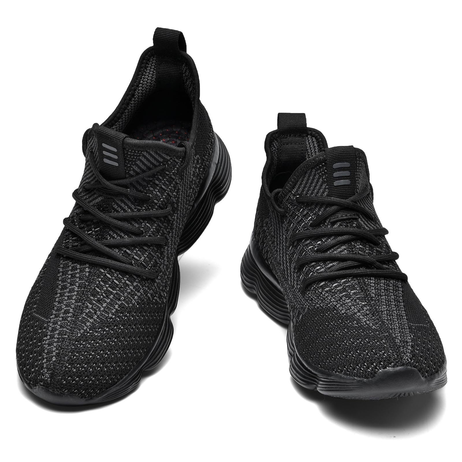 HUHV Flow 360 Ultra-Cloud Runner Unisex Shoes - Black Shadow, Size M 13 / W 16