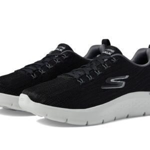 Skechers Men's Gowalk Flex-Athletic Workout Walking Shoes with Air Cooled Foam Sneakers, Black/Grey 2, 9.5