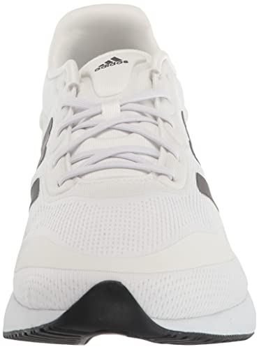 adidas Men's Supernova + Running Shoe, White/Core Black/Dash Grey, 6