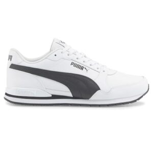 puma - mens st runner v3 l shoes, size: 12 m us, color white black