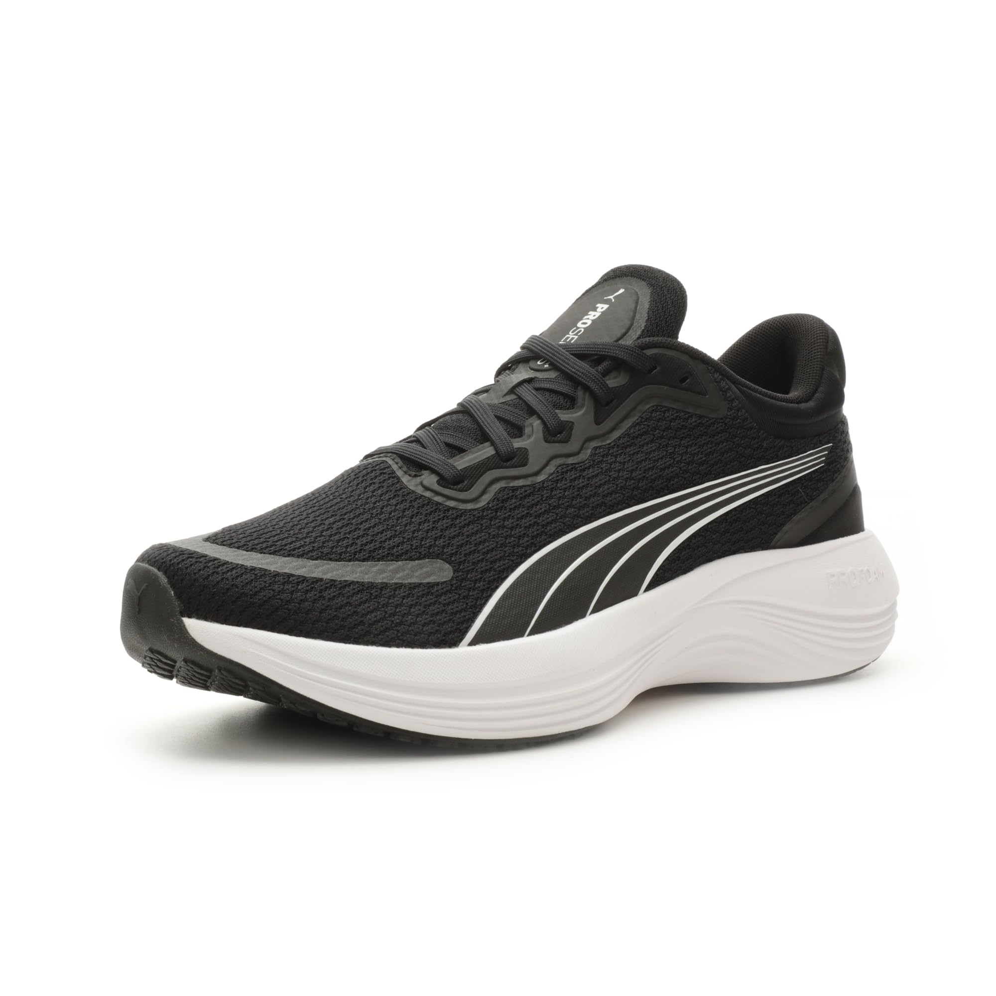 PUMA Men's SCEND PRO Sneaker, Puma Black-Puma White, 10.5