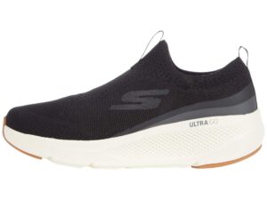 skechers mens gorun elevate - slip on performance athletic & walking running shoe, black/white, 11.5 us