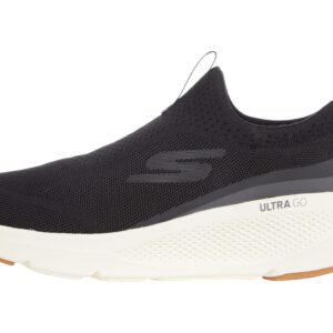 Skechers mens Gorun Elevate - Slip on Performance Athletic & Walking Running Shoe, Black/White, 11.5 US