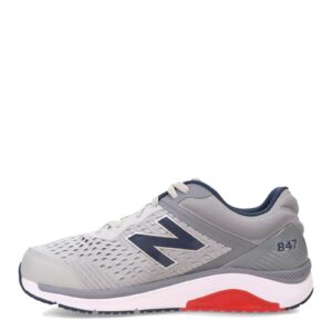 New Balance Men's 847 V4 Walking Shoe, Silver Mink/Gunmetal, 10 Wide