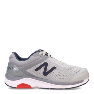 New Balance Men's 847 V4 Walking Shoe, Silver Mink/Gunmetal, 10 Wide