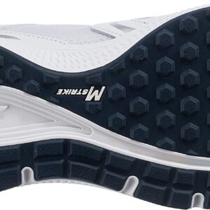 Skechers Men's GOrun Consistent-Athletic Workout Running Walking Shoe Sneaker with Air Cooled Foam, White/Navy, 7.5 X-Wide