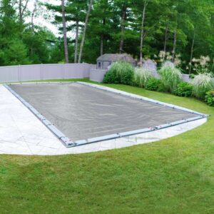 Pool Mate 301632R-PM 20-Year Premium Winter In-Ground Cover, 16 x 32-ft. Pool, Dove Gray