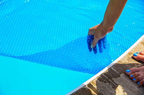 Sun2Solar Blue 10-Foot-by-16-Foot Rectangle Solar Cover | 1600 Series | Heat Retaining Blanket for In-Ground and Above-Ground Rectangular Swimming Pools | Use Sun to Heat Pool | Bubble-Side Down