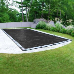 Robelle 381632R Mesh Winter Pool Cover for In-Ground Swimming Pools, 16 x 32-ft. In-Ground Pool