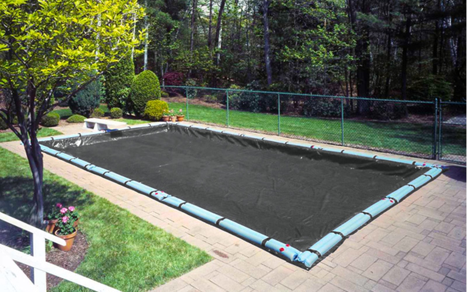 16 x 32 Foot Rectangle Fine Mesh Pool Winter Cover