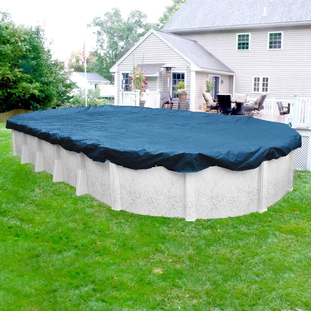 Robelle 351632-4 Pool Cover for Winter, Super, 16 x 32 ft Above Ground Pools