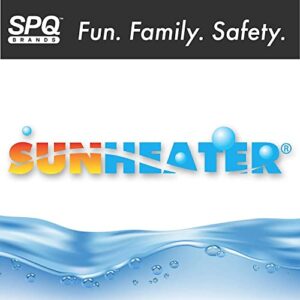 SunHeater Pool Solar Blanket - Heavy Duty Rectangular Pool Solar Cover with Bubbles - Heat Transfer Solar Pool Heater for In-Ground Swimming Pools - Durable 12 Mil Thick Polyethylene - 12' x 24' Feet