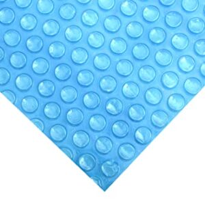 SunHeater Pool Solar Blanket - Heavy Duty Rectangular Pool Solar Cover with Bubbles - Heat Transfer Solar Pool Heater for In-Ground Swimming Pools - Durable 12 Mil Thick Polyethylene - 12' x 24' Feet