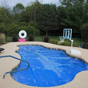 Sun2Solar Blue 12-Foot-by-32-Foot Rectangle Solar Cover | 1200 Series | Heat Retaining Blanket for In-Ground and Above-Ground Rectangular Swimming Pools | Use Sun to Heat Pool | Bubble-Side Down