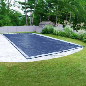 Pool Mate 471632R-PM Commercial-Grade Rip-Shield Winter In-Ground Cover, 16 x 32-ft. Pool, Dazzling Blue