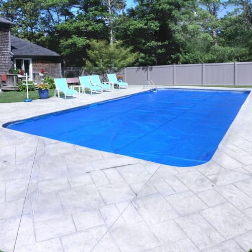 Robelle 1632RS-8 Box Heavy-Duty Swimming Pool Solar Heating Cover, 16 x 32, Blue