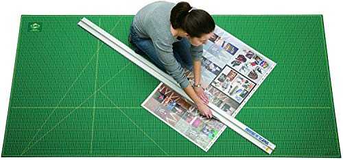 ALVIN Cutting Mat Professional Self-Healing 18" x 36" Model GBM1836 Green/Black Double-Sided, Gridded Rotary Cutting Board for Crafts, Sewing, Fabric - 18 x 36 inches