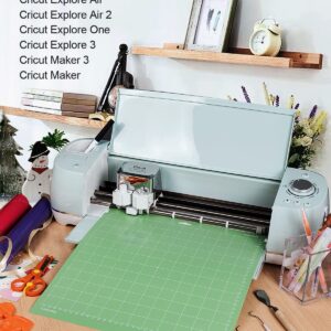 Gwybkq Cutting Mat for Cricut Maker 3/Maker/Explore 3/Air 2/Air/One 12 Pack 12x12 Cut Mats Replacement Accessories Adhesive Sticky Green Cricket Standard Card