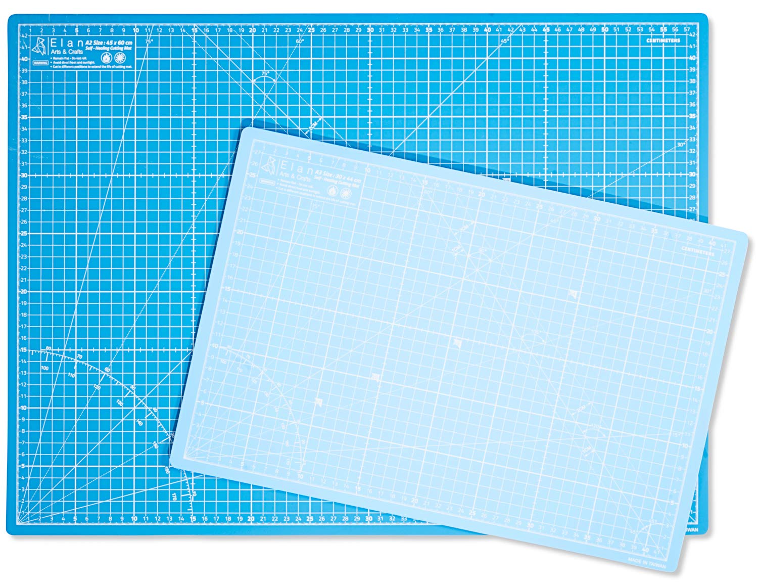 Elan Cutting Mat A4 Blue, 5-Ply Craft Mat, Self Healing Cutting Mat 30x22 CM, Craft Cutting Board, Art Mat, Imperial Sewing Mat, Quilting Mat, Hobby Mat, for Sewing, Quilting, Quilting supplies