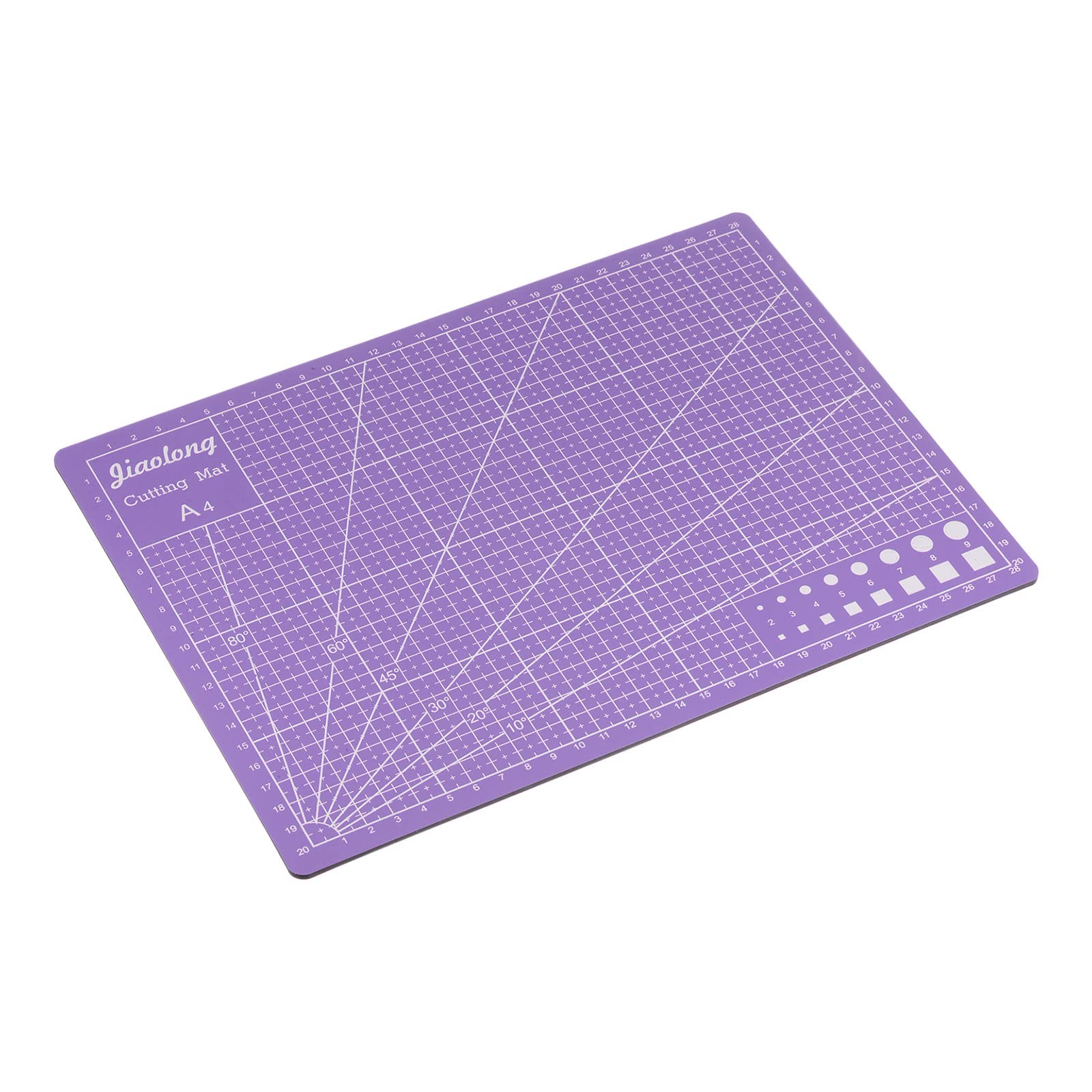 HARFINGTON A4 Self-Healing Cutting Mat 12"x9" Double-Sided Craft Cutting Board for DIY Art Work Sewing Cutting, Purple