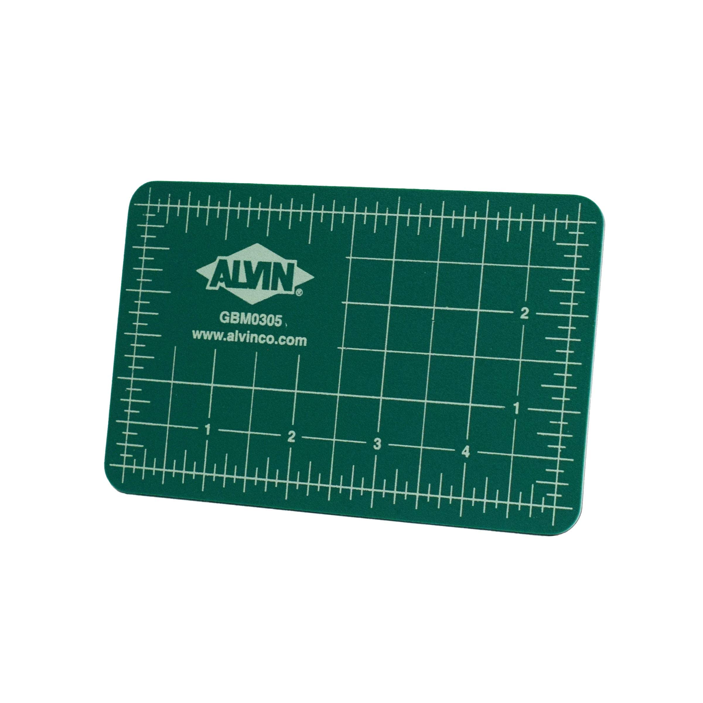 ALVIN GBM Series Professional Self-Healing Cutting Mat, Green/Black Double-Sided, Rotary Cutting Board for Crafts, Sewing, Fabric - 3.5 x 5.5 inches​