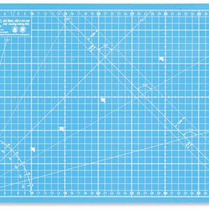 Elan Cutting Mat A3 Blue, Self Healing Cutting Mat 30 x 44 CM, 5-Ply Craft Mat Blue, Hobby Cutting Mat 30x44 CM, Fabric Cutting Board for Crafts, Quilting Cutting Board, Blue Cutting Mats for Crafts