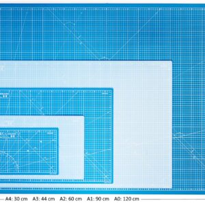 Elan Cutting Mat A3 Blue, Self Healing Cutting Mat 30 x 44 CM, 5-Ply Craft Mat Blue, Hobby Cutting Mat 30x44 CM, Fabric Cutting Board for Crafts, Quilting Cutting Board, Blue Cutting Mats for Crafts