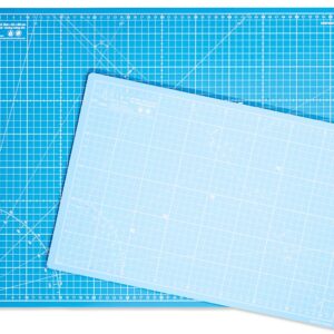 Elan Cutting Mat A3 Blue, Self Healing Cutting Mat 30 x 44 CM, 5-Ply Craft Mat Blue, Hobby Cutting Mat 30x44 CM, Fabric Cutting Board for Crafts, Quilting Cutting Board, Blue Cutting Mats for Crafts